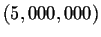 $\left( 5,000,000\right) $