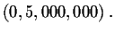 $\left( 0,5,000,000\right) .$