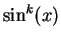 $\sin^k(x)$
