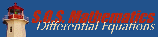 S.O.S. MATHematics Differential Equations